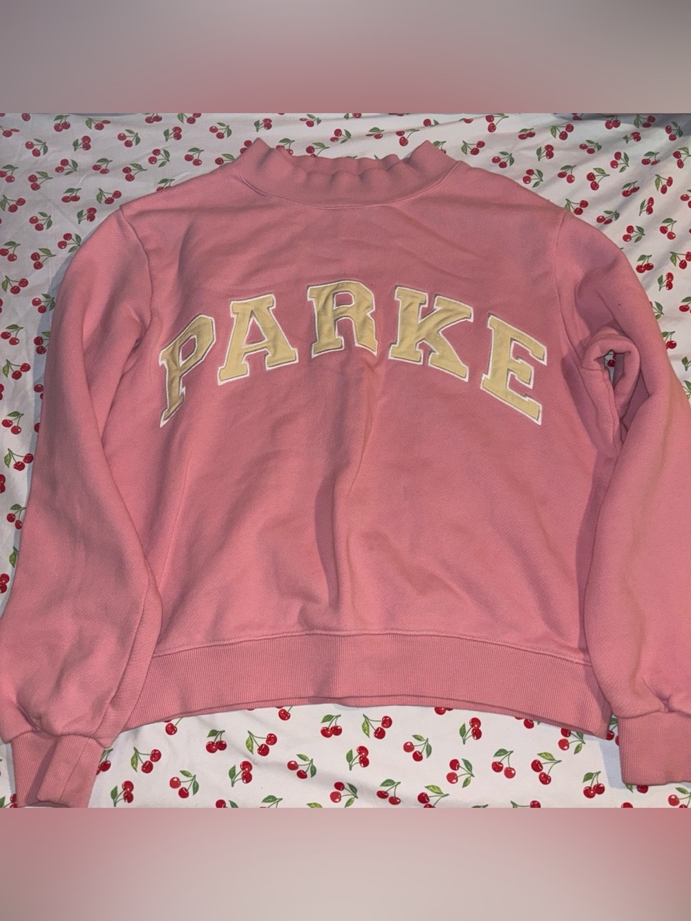 PARKE Summerland Heritage Varsity Mockneck Sweatshirt ♡